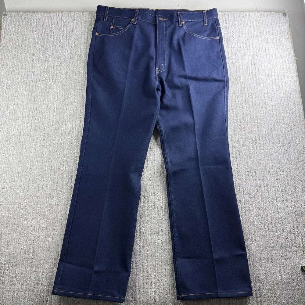 Vintage Levi's 517 Boot Cut Jeans Men's Size 40x30 Dark Wash Denim